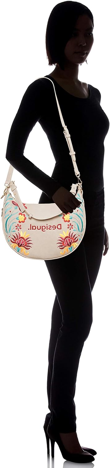 Desigual Umhängetasche Schultertasche Crossbag Bols Adaggio Siberia 20SAXP85 Beige, Beige