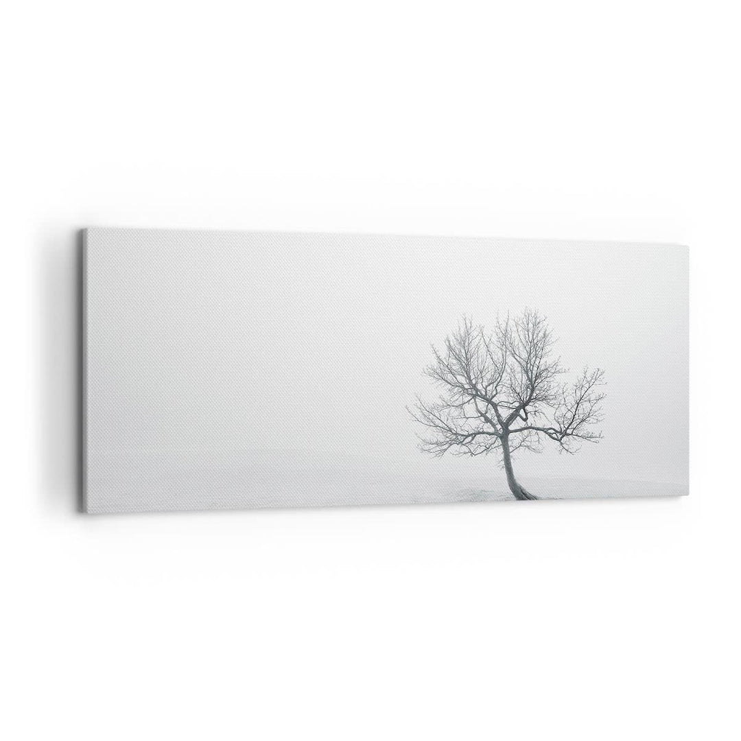 Wandbilder Dekoration Wohnzimmer Baum Feld Natur Panorama Bilder auf Leinwand 120x50cm Leinwandbild