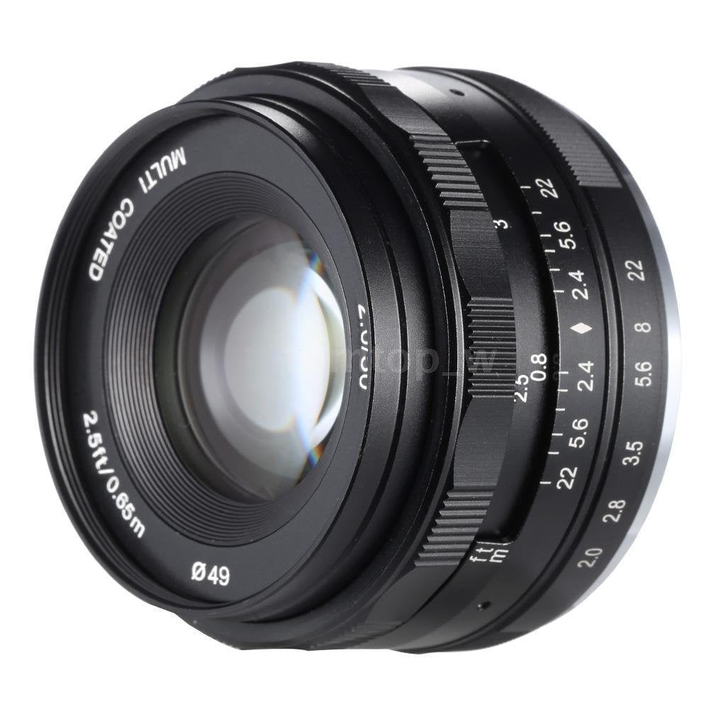 Meike Optics MK 50mm f2.0 Objektiv manueller Fokus für Sony E-Mount, für Sony