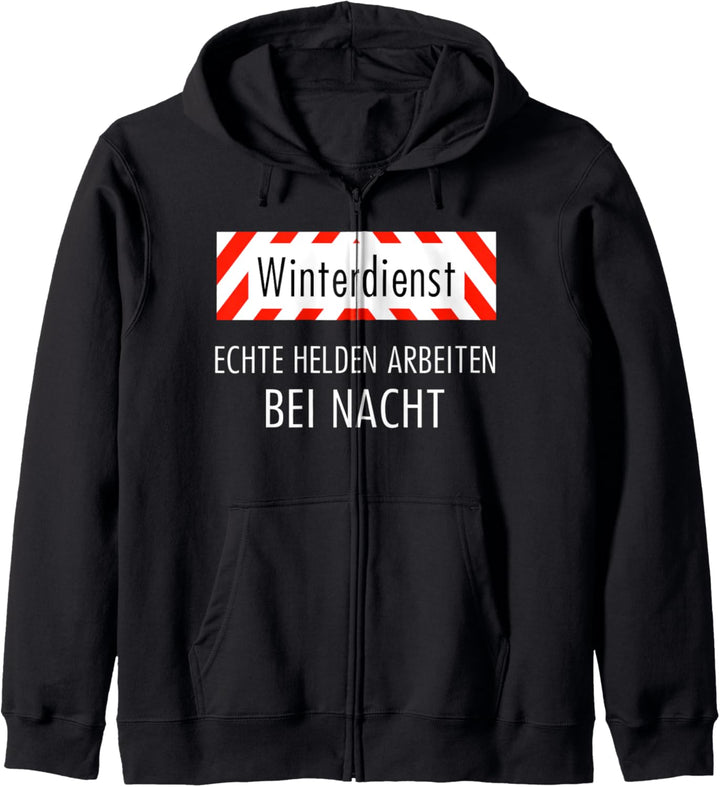 Winterdienst Strassenwärter Chausseewärter Beruf Geschenk Kapuzenjacke