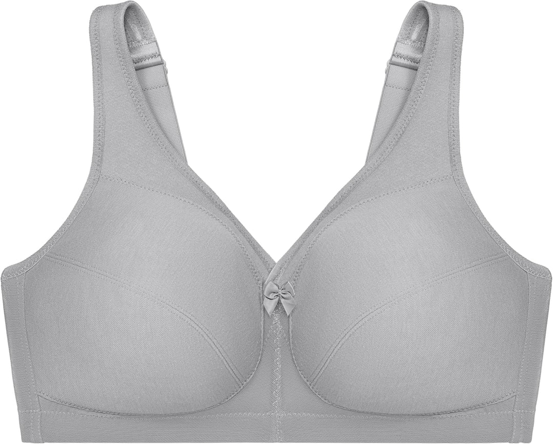 Glamorise Women's 1005 Full Coverage Bra 85C Grau, 85C Grau