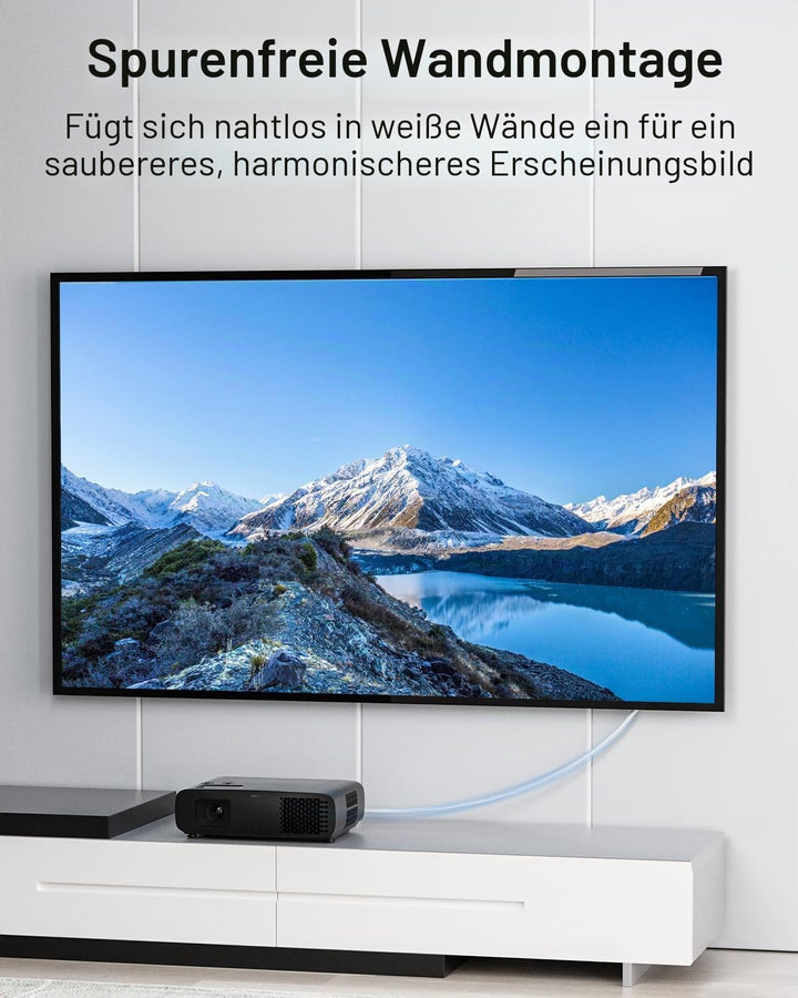 Glasfaser HDMI 2.1 Kabel 1m, 48Gbps Hochgeschwindigkeits-Aktives Optisches HDMI 2.1 Kabel [8K@60Hz,