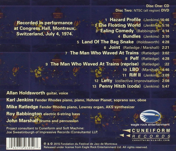 Switzerland 1974, Audio-CD