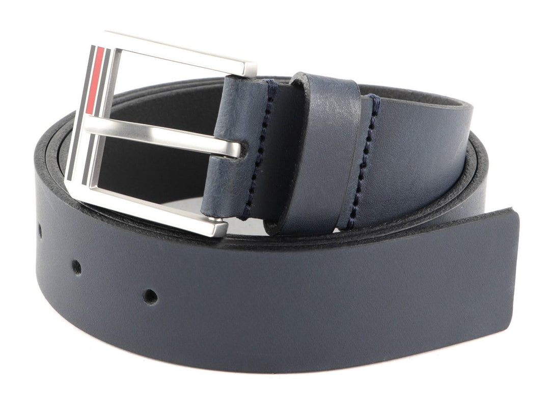 Tommy Jeans Herren Tjm Essential Leather 3.5 Gürtel 80 Twilight Navy, 80 Twilight Navy
