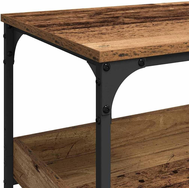 vidaXL Küchentrolley Altholz 60 x 41 x 80.5 cm Holzwerkstoff, Mobiler Küchenwagen, rechteckig, langl