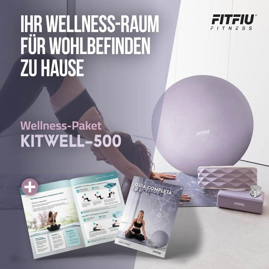 Fitfiu Fitness – Set Violett 5 Zubehörteile, Violett 5 Zubehörteile