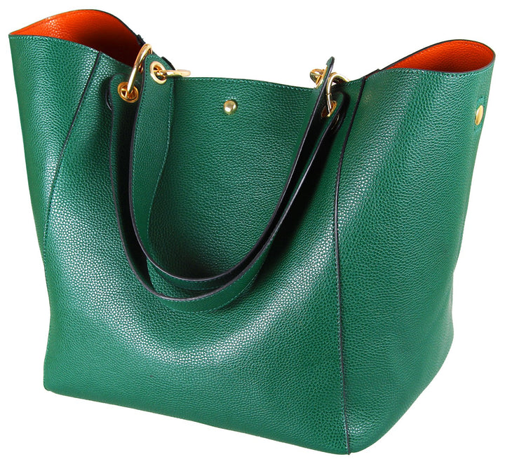 SQLP Damen Henkeltaschen Leder Gross Kapazität Shopper Tasche Student Schultasche Arbeit Handtasche