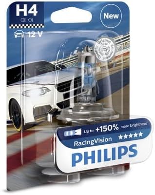 Philips RacingVision +150% H4 Scheinwerferlampe 12342RVB1, Einzelblister