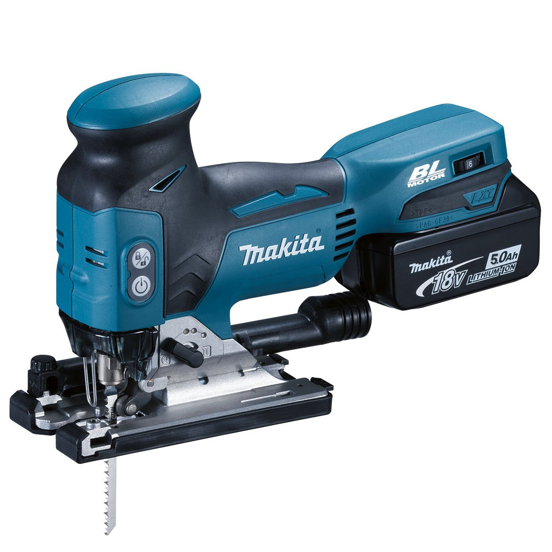 Makita DJV181RT1J Akku-Pendelhubstichsäge 18 V / 5,0 Ah, 1 Akku + Ladegerät im MAKPAC mit 1x Akku 5,