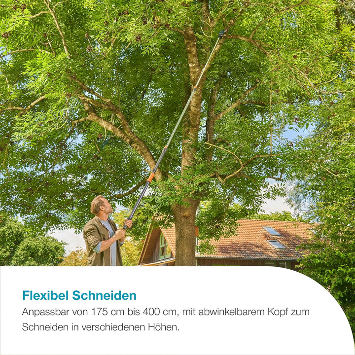 Gardena StarCut Pro L, Baum- und Strauchschneider, Bypass-Schnitt, Teleskopierbar, 175–400 cm Reichw