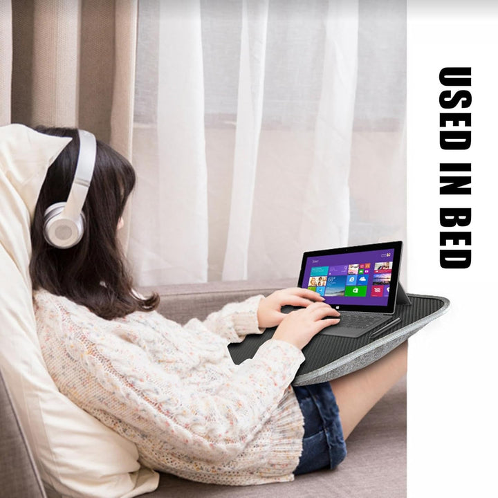 Laptop-Kissenablage für Schoss, Schoss-Schreibtisch zum Lesen, Schreiben, Arbeiten, Notebook-Nutzung
