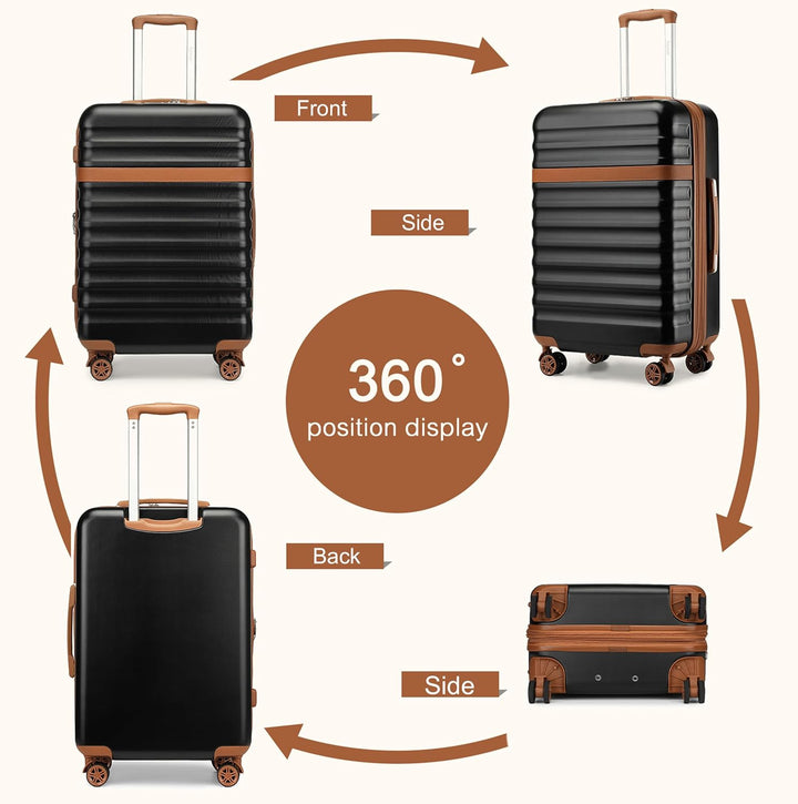 KONO Koffer Trolley Extra Gross Hartschalenkoffer aus ABS+PC leicht, grosser Reisekoffer 149L Volume