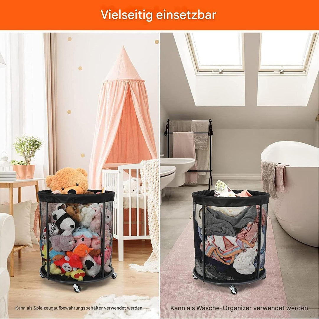 Ballaufbewahrung - Ballkorb,Tragbarer Korb Organizer Box, Trainingszubehör Und Spielsachen, Grosser