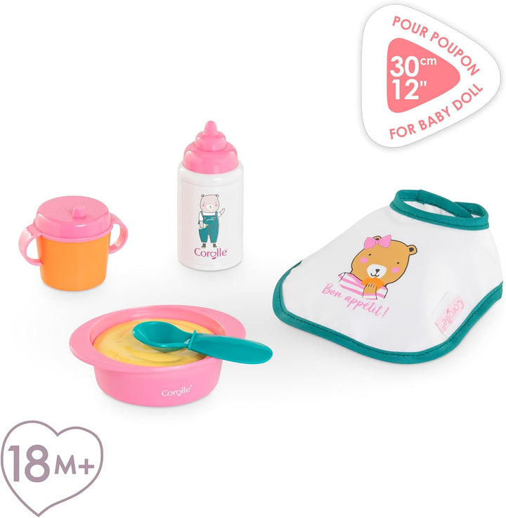 Corolle Mon Premier Poupon 5 Teile Fütterset für alle 30 cm Babypuppen, ab 18 Monaten