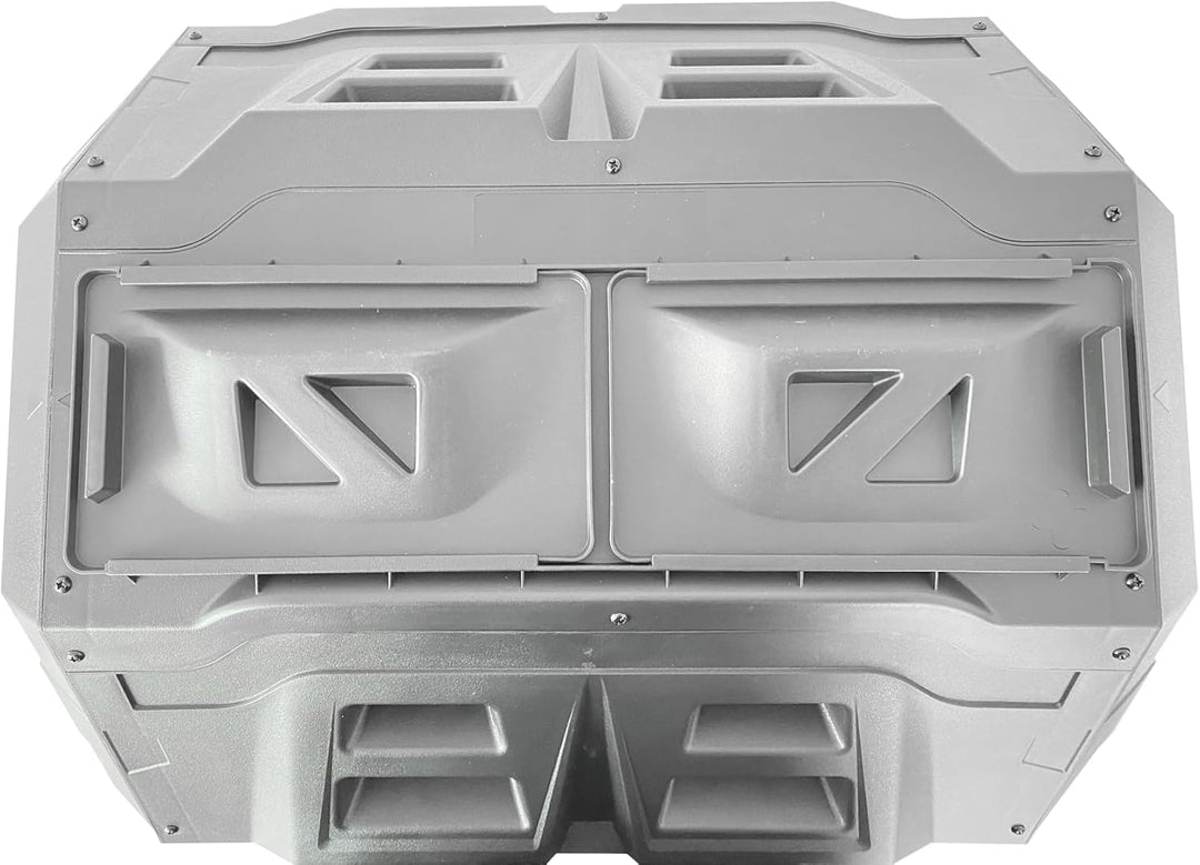 GARDINGER Trommelkomposter TK-160 wetterfester Kunststoff Stahlgestell 360° drehbar 160 l Fassungsve