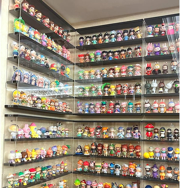 DuvinDD Acryl-Vitrine für Sammlerobjekte, Funko, Pop-Regal, transparent, zur Wandmontage oder auf de