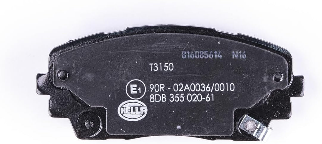 HELLA PAGID 8DB 355 020-611 Bremsbelagsatz - T3150 - Dicke/Stärke: 16.6mm - Bremssystem: Mando - mit
