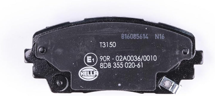 HELLA PAGID 8DB 355 020-611 Bremsbelagsatz - T3150 - Dicke/Stärke: 16.6mm - Bremssystem: Mando - mit