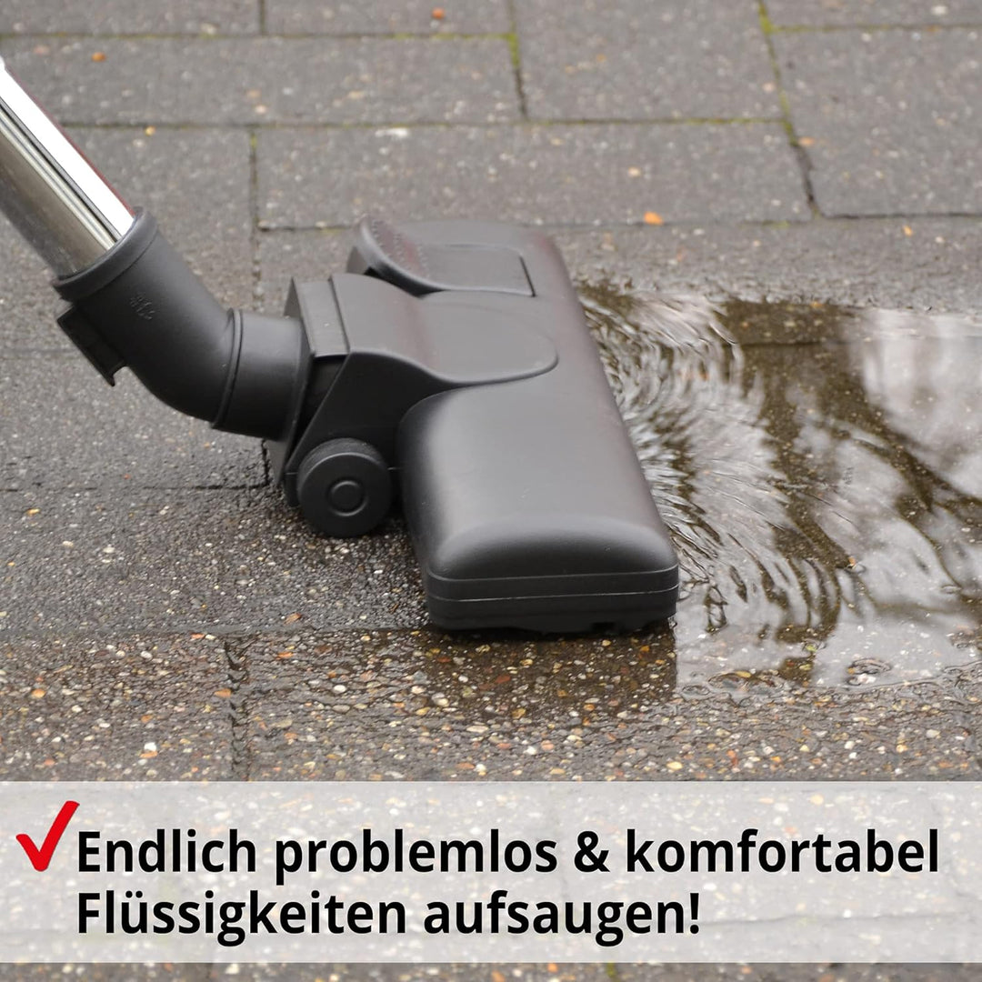 Hecht Nass und Trockensauger – starker Industriestaubsauger mit Steckdose – Einschaltautomatik – 35