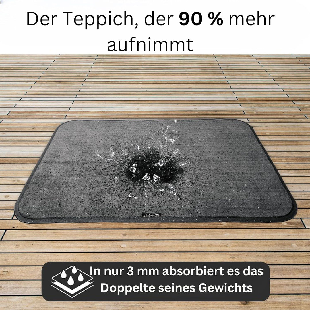 Aladino il tappeto Magico® Premium Fussmatte Für Den Eingangsbereich - Waschbarer Teppich Schmutzfan