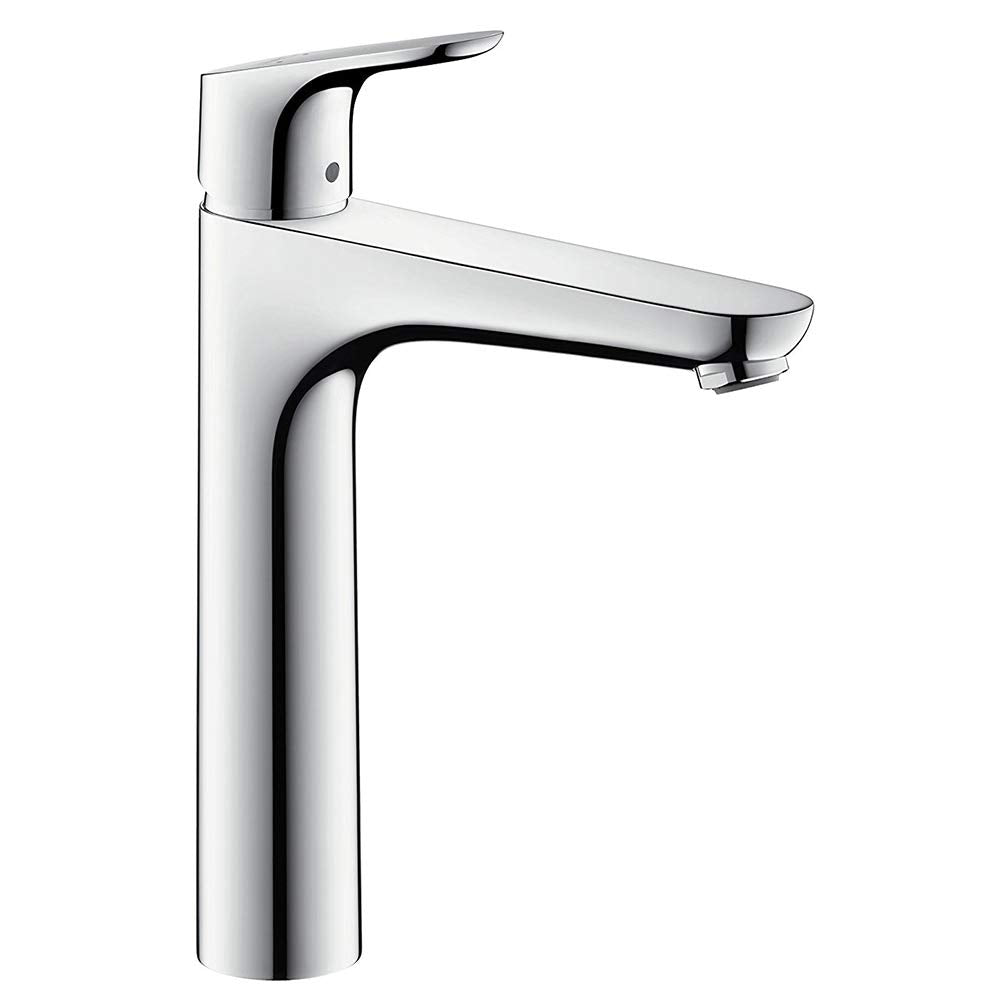 hansgrohe Wasserhahn Focus (Armatur mit Auslaufhöhe 190mm und Zugstangen-Ablaufgarnitur) Chrom
