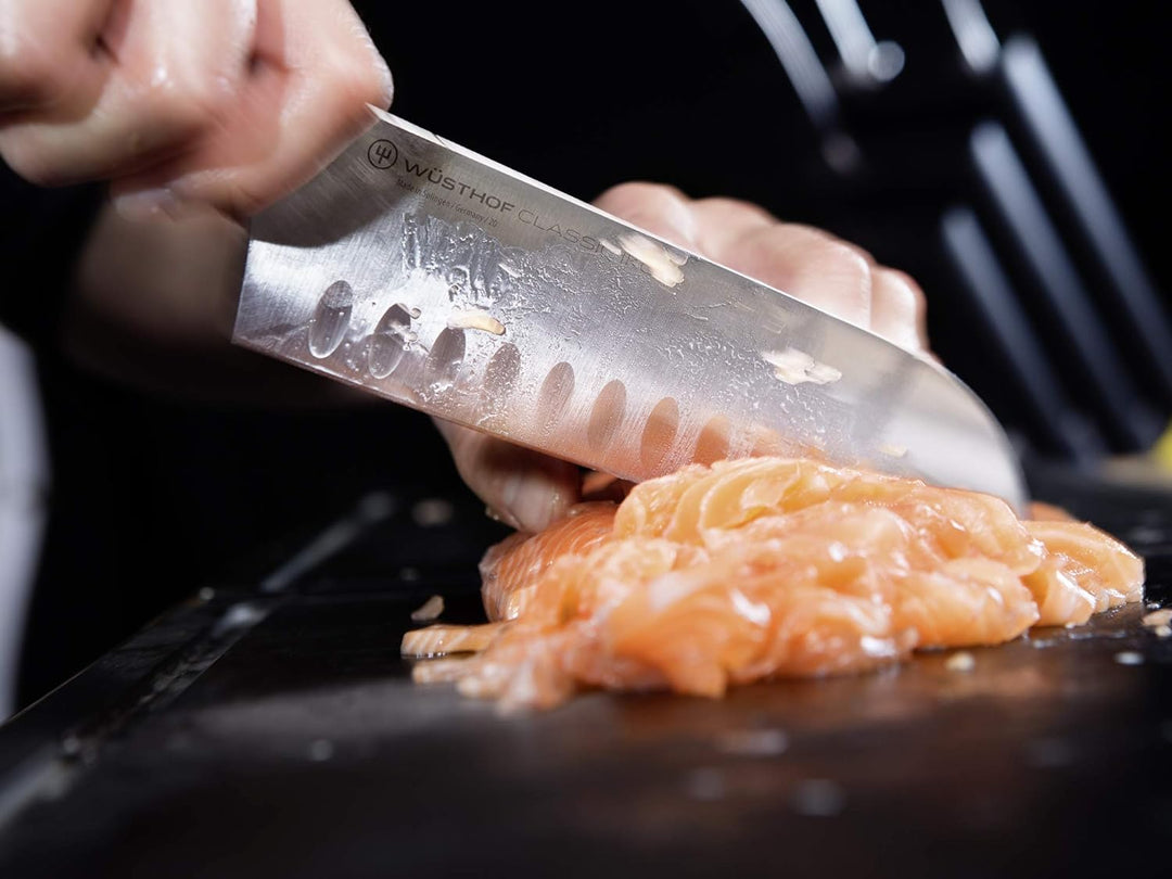 WÜSTHOF Classic Ikon Messersatz mit 2 Messern Santoku- und Gemüsemesser Single