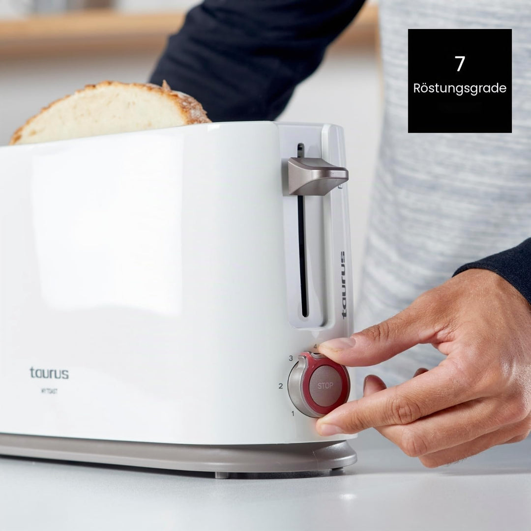 Taurus My Toast Toaster mit langem und extra breitem Schlitz, Kunststoff, mehrfarbig 1 Lange Schlitz