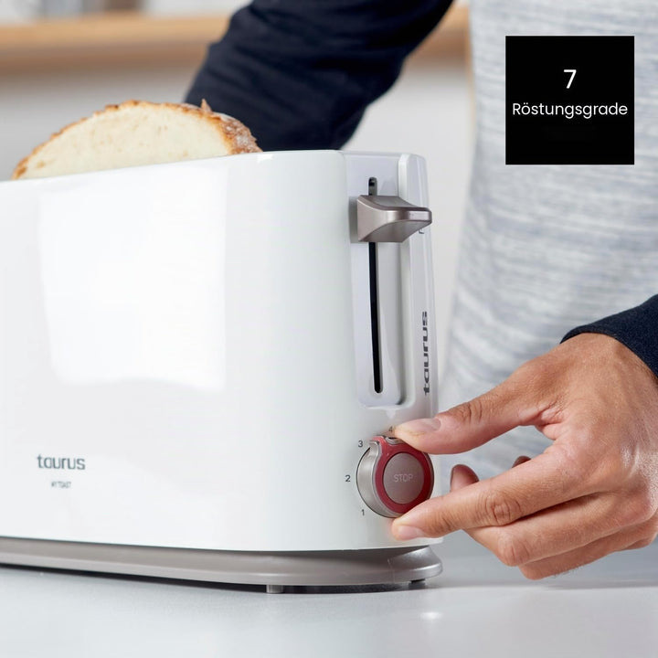 Taurus My Toast Toaster mit langem und extra breitem Schlitz, Kunststoff, mehrfarbig 1 Lange Schlitz