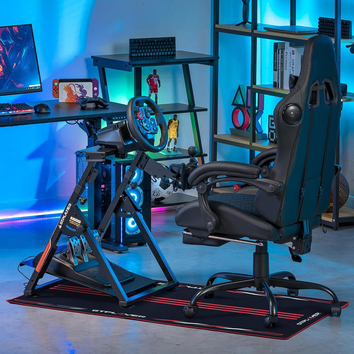 GTPLAYER Lenkradständer für Lenkrad Gaming Wheel Stand Racing Lenkradständer mit V1 V2 Schalthebelha
