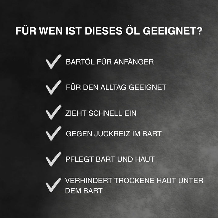 Roomcays Bartöl Herren mit Arganöl und Jojobaöl 50 ml - Intensive Bartpflege für einen gepflegten Ba
