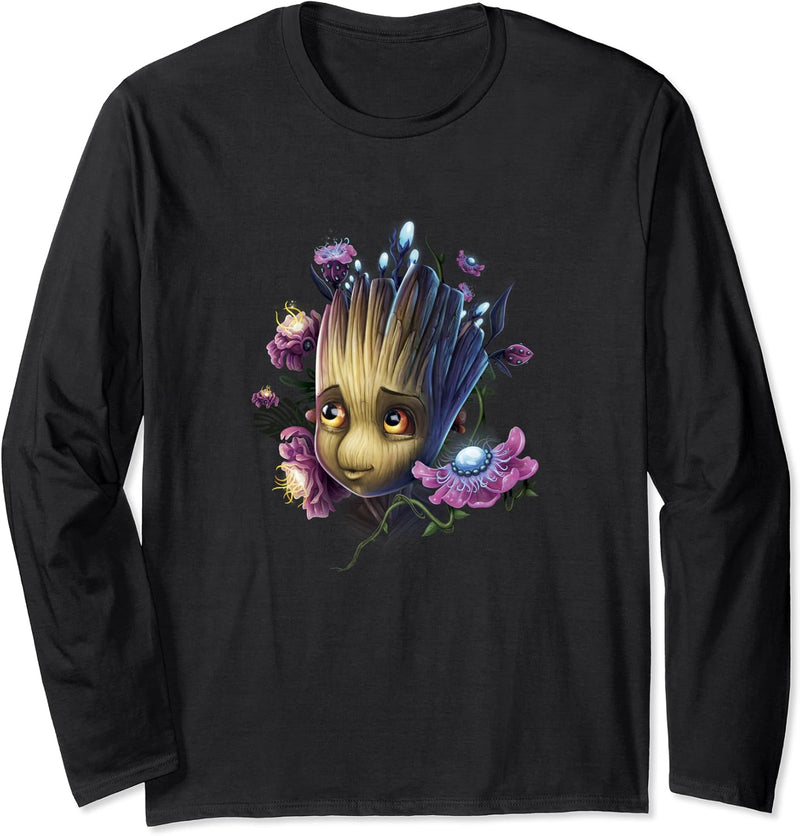 Marvel Guardians Of The Galaxy Groot Flowers Langarmshirt