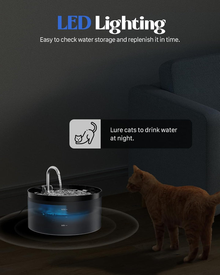 Katzenbrunnen Trinkbrunnen für Katze: 3.2L Katzenbrunnen für Katzen - Superleise Wasserpumpe - Filte