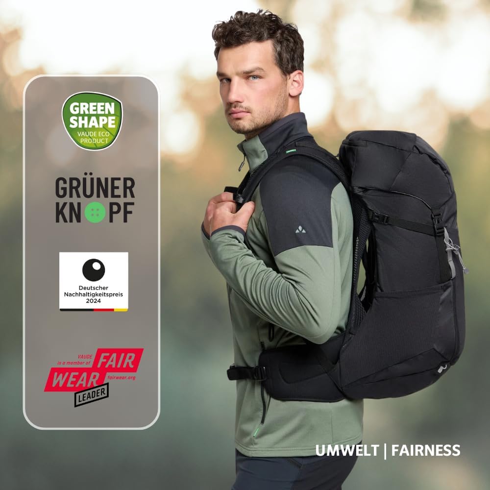 VAUDE Rucksaecke30-39L Brenta 30 Einheitsgrösse Schwarz, Einheitsgrösse Schwarz