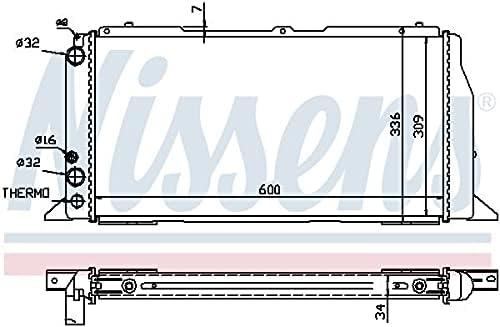 Nissens 60487 Kühler, Motorkühlung