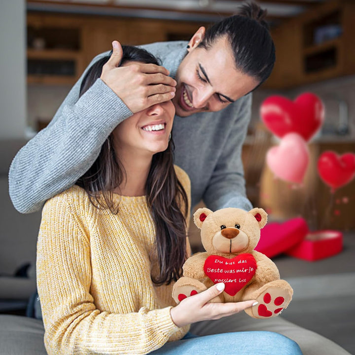 Valentinstag Lustige Geschenk für Sie,8 Zoll Plüsch Teddybär,Valentinstag Teddybär Geschenke für Fra