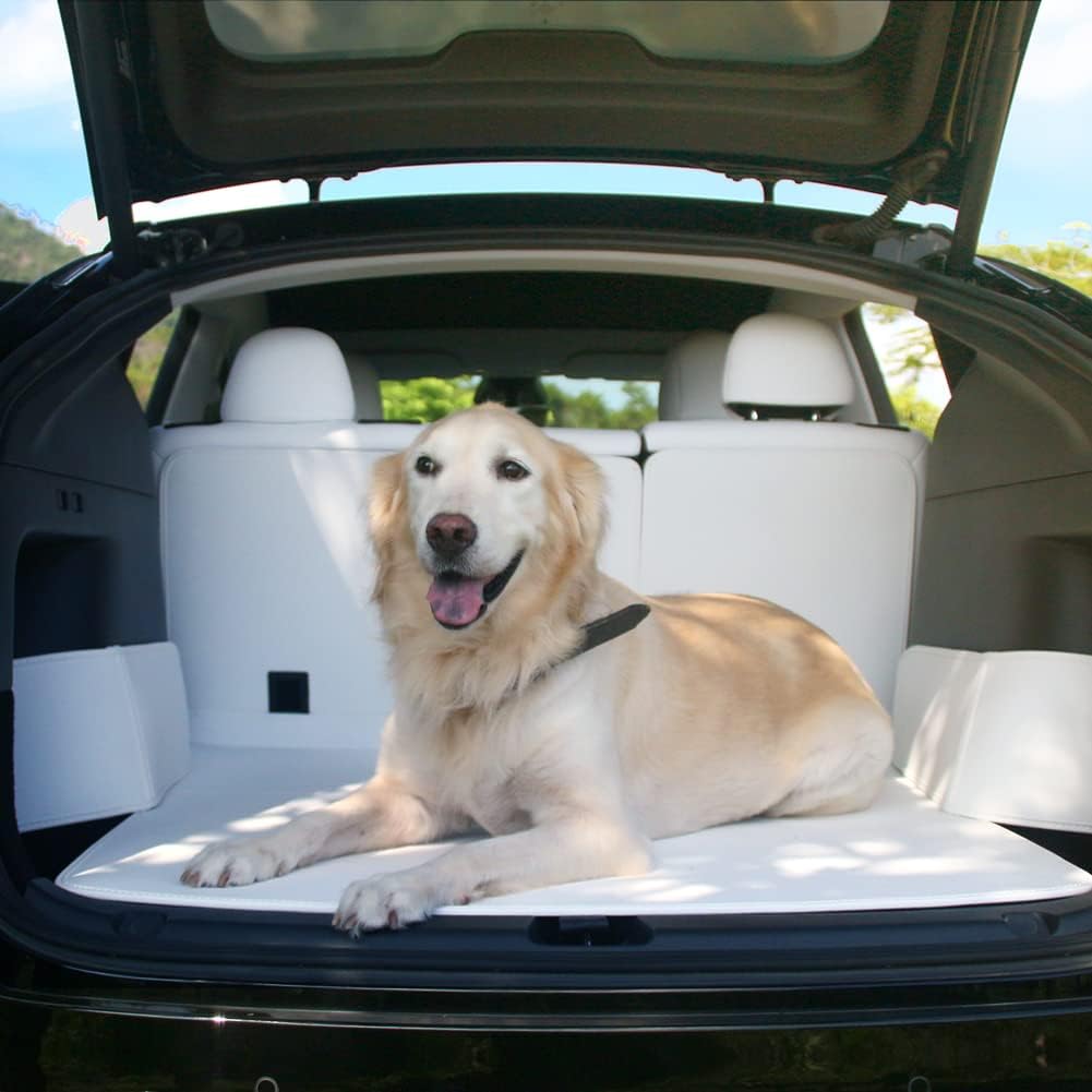 TESBEAUTY Cargo Liner Cargo-Matten für Tesla Model Y 5-Sitzer Kofferraummatten Fussmatten 7 Stück Al