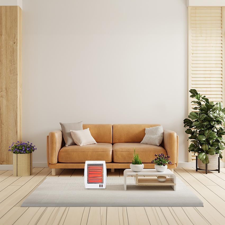 Warmwasserofen mit 2 Quarzstäben, Kippschutz, 400-800 W