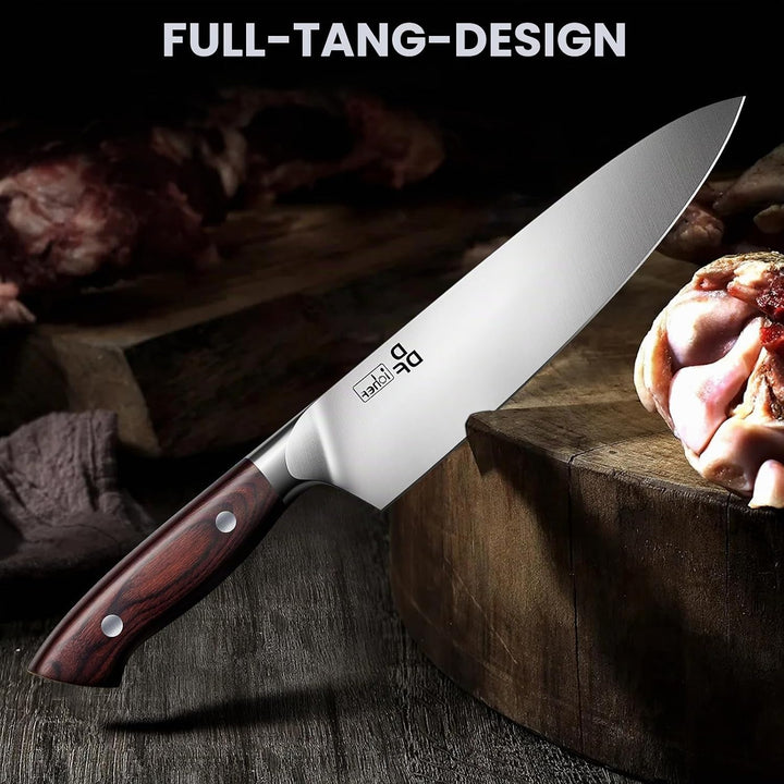 DDF iohEF Küchenmesserset 3 tlg, Messerset Santoku Meser Kochmesser Schälmesser Gemüsemesser Obstmes