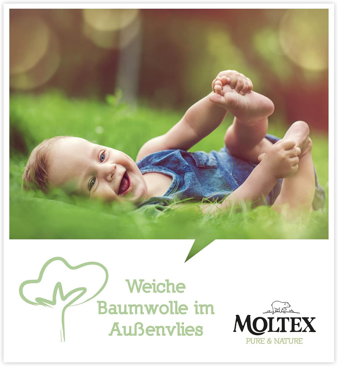 Moltex Pure & Nature Öko Windeln Grösse 3 Midi (4-10 kg) Monatsbox 198 Bio Windeln Grösse: 3, Gr