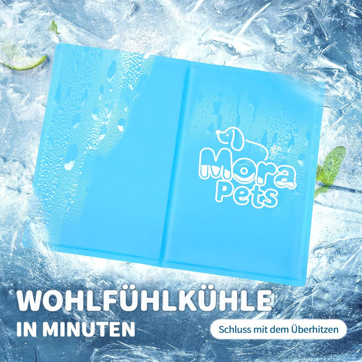 Mora Pets Kühlmatte Hund Kühldecke Hunde Katzen mit Ungiftiges Gel Hundekühlmatte Selbstkühlend Krat
