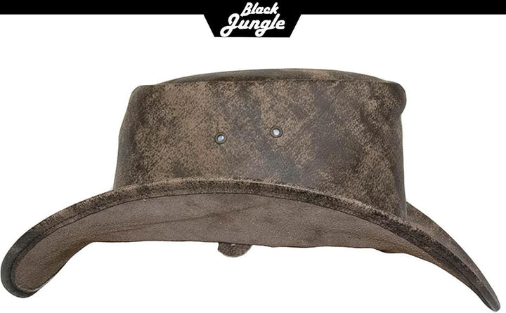 Black Jungle Denver Lederhut Westernhut Vollleder Cowboyhut Australienhut S Tan, S Tan