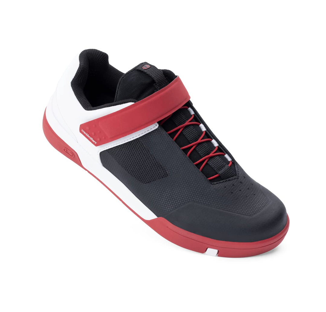 Crank Brothers Unisex Stamp Speed Lace Fahrradschuhe 29 EU Rot Schwarz Weiss, 29 EU Rot Schwarz Wei&
