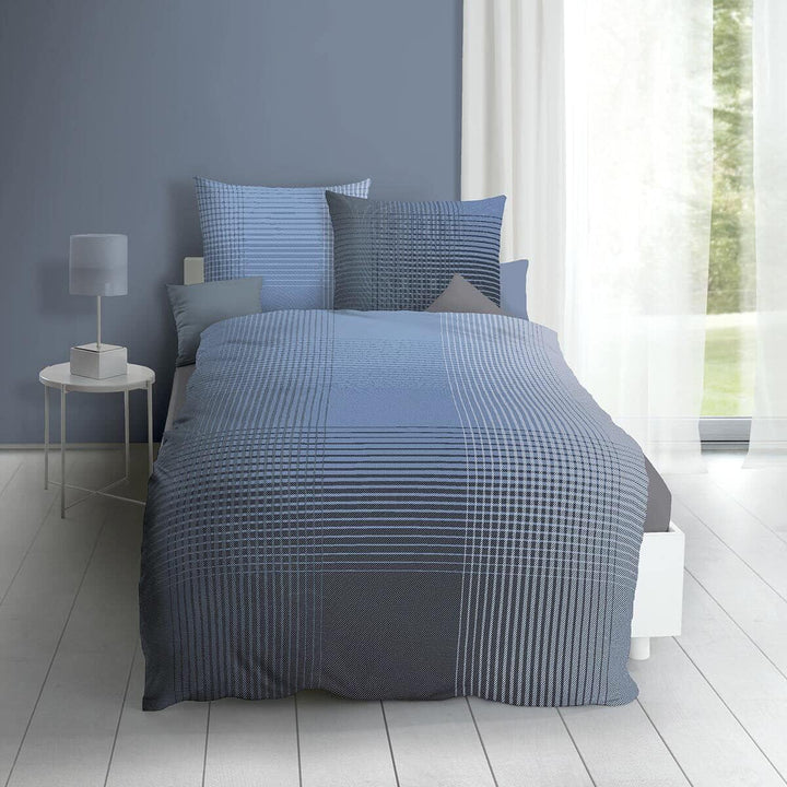 Kaeppel Mako-Satin Bettwäsche Master Terra, 1 Bettbezug 155 x 220 cm + 1 Kissenbezug 80 x 80 cm Terr
