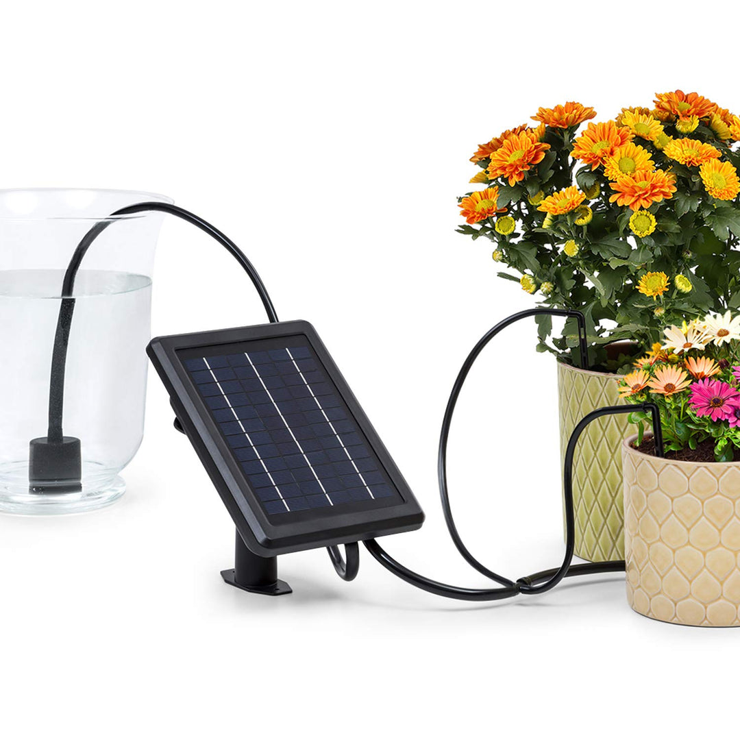 blumfeldt Greenkeeper Solar Bewässerungssystem, inkl. Solarpanel, Batterie: 1.500 mAh, umweltfreundl
