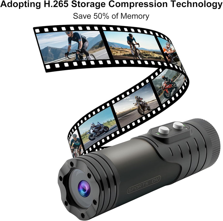 OBEST Action Cam Mini Helmkamera, Motorrad Dash Rekorder Outdoor wasserdicht Action Videokamera HD 1