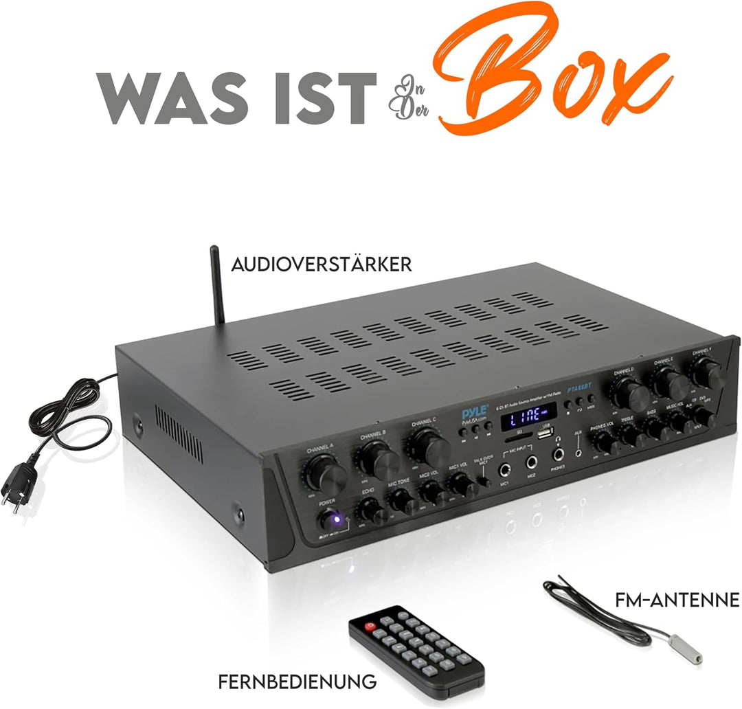 Pyle Verstärker, Mini Verstärker Bluetooth, Stereo Verstärker, Amplifier, Amp, Bluetooth, Stereo Rec