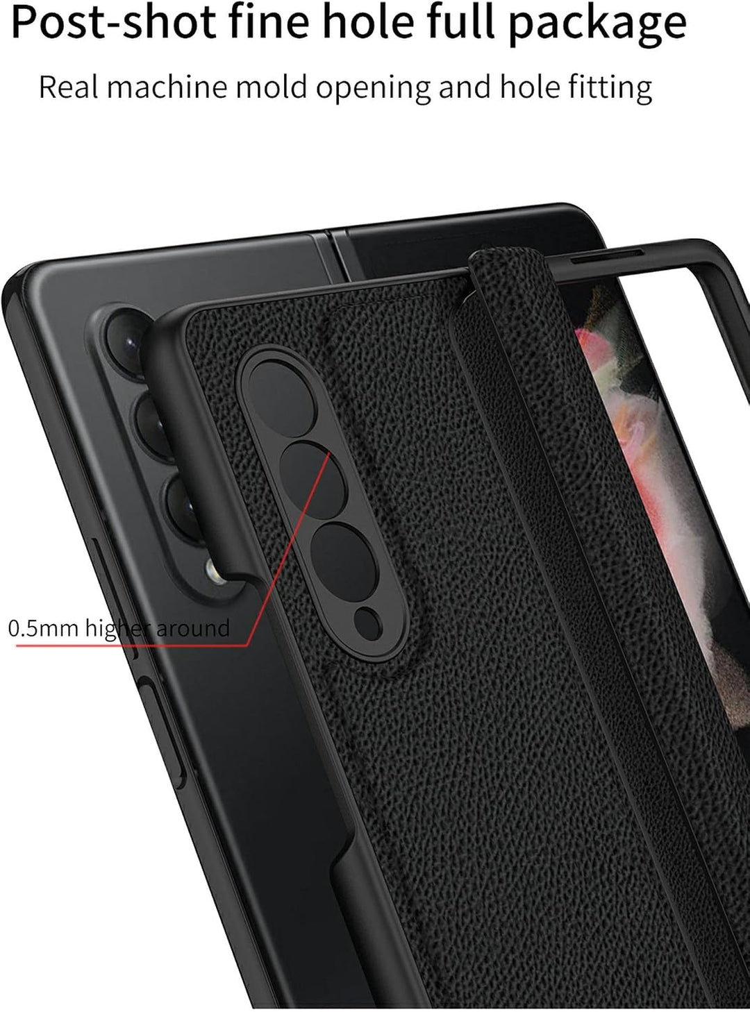 COQUE Schutzhülle für Galaxy Z Fold 3 5G, All-Inclusive, faltbar, mit Scharnier, Schutzhülle für Sam