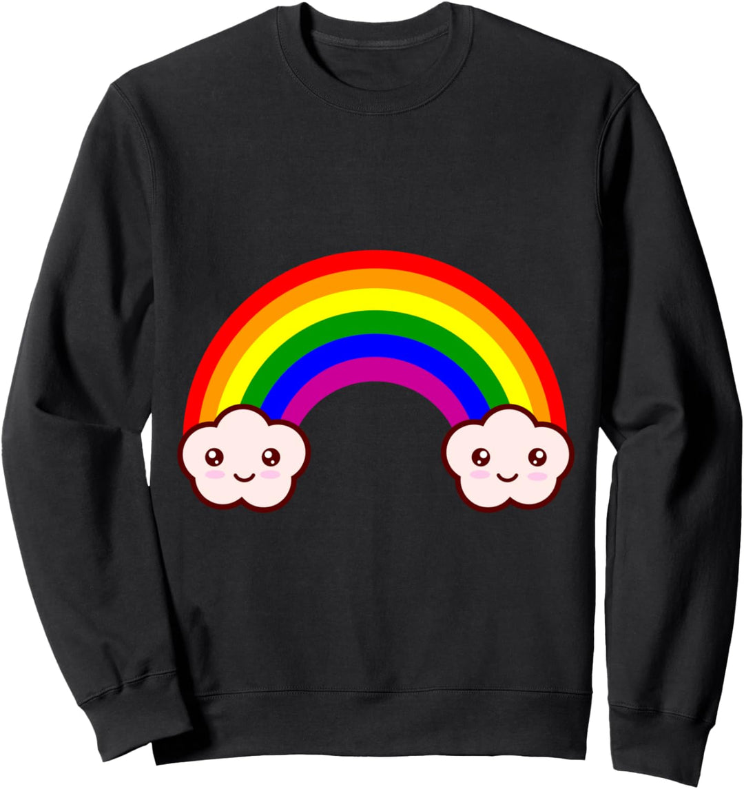 Regenbogen und Wolken LGBT Pride Gay Pride Month LGBTQ Sweatshirt