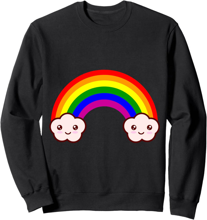 Regenbogen und Wolken LGBT Pride Gay Pride Month LGBTQ Sweatshirt