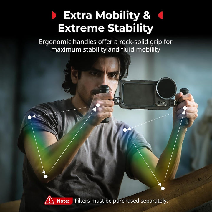 SMALLRIG Mobile Dual Handheld Kit für iPhone 17 Pro, Handyhalterung mit kabellosem Schnellverschluss